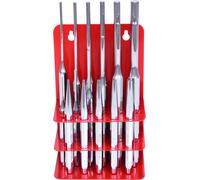 KS TOOLS, juego de cinceles, modelo 156.0180, acero cromo-vanadio, 1000g