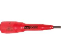 KS TOOLS: Juego de vasos de 1/2" con aislamiento protector para tornillos hexagonales interiores, de 10 mm, 118 mm de largo (117.1165)