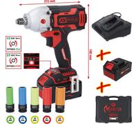 KS TOOLS, llave de impacto (a batería), modelo 515.6100, batería, peso: 7450g