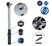 BRILLIANT TOOLS BT141902 1/2" Llave dinamométrica con cabezal de carraca de cambio de posición por mando giratorio, 60 - 320 Nm [Powered by KS TOOLS]