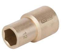 KS TOOLS, llave de vaso de bronce "BRONZEplus", 1/2", hexagonal, 3/8" (963.1252)