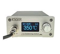 KSGER Estación de soldadura T12 STM32 V3.1S OLED Display Controlador electrónico CNC Aleación de aluminio Caso DIY Aleación de aluminio Manija Equipos 110V 75W T12 Puntas de hierro K ILS D24