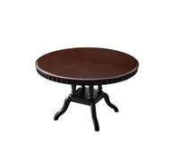 ksjdieunf Mesa De Comedor Mesa de Comedor Redonda Madera Maciza Estilo Medieval for casa, Restaurante Retro Mesas De Café para Sala De Estar(A:120CM*120CM*75CM)