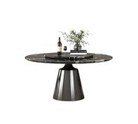ksjdieunf Mesa De Comedor Mesa de Comedor Redonda mármol Natural for el hogar, Mesa Lujo Ligera Mesas De Café para Sala De Estar(1.3m)