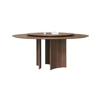 ksjdieunf Mesa De Comedor Mesa de Comedor Retro for hogares pequeños con Plato Giratorio, Redonda, for Hotel y Restaurante Mesas De Café para Sala De Estar(1.3m)