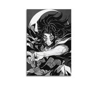 KSOXDAITIP Póster de cómic Demon Slayer Kimetsu de Kokushibo Kimetsu, póster decorativo de lienzo para pared e impresión artística moderna de decoración de dormitorio familiar, pósteres de 20 x 30