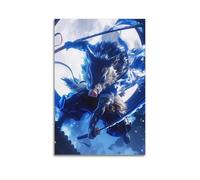KSOXDAITIP Póster de cómic Demon Slayer Kimetsu No Yaiba, póster decorativo de Demon Slayer, lienzo para pared e impresión artística moderna para decoración de dormitorio familiar, 20 x 30 cm