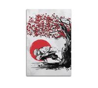 KSOXDAITIP Póster de cómic Demon Slayer Kimetsu No Yaiba, póster decorativo de trueno bajo el sol, póster de pared e imagen artística moderna para decoración de dormitorio familiar, 60 x 90 cm