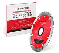 KSP-Tec® Disco de corte de 125 mm para piedra, hormigón, mampostería, disco flexible para amoladora angular y Flex 125 mm (125 mm, disco de corte de diamante)