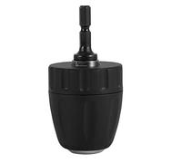 KSTE Portabrocas de Sujeción Rápida,Adaptador Hexagonal,Drill Hex Chuck,3/8"-24UNF 0.8-10mm Pinza pistola para taladro inalámbrico, Interface roscada Pinza manual con 1/4'' mango hexagonal(Negro)