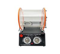 KT-2000 Pulidora de joyas con vaso giratorio de 5 kg con 5 velocidades ajustables y función de temporizador, mini máquina de acabado de pulido lapidario para pulido de superficies de joyas(A)