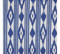 Kt KILOtela - Tela por Metros de loneta resinada - Mantelería Antimanchas - 140 cm Ancho - Largo a elección de 50 en 50 cm | Lenguas Mallorquinas - Azul, Blanco