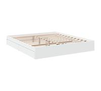 KTHLBRH Cubrecama con cajones blanco 180 x 200 cm de madera multicapa | 4 cajones incluidos, láminas de madera contrachapada, base de láminas, montaje necesario