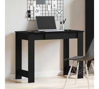 KTHLBRH Escritorio ordenador negro 100 x 45 x 75 cm aglomerado | Planta espaciosa, contenedor grande, fácil limpieza, para oficina y dormitorio