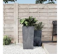 KTHLBRH Macetero con inserto extraíble gris maceta para interior terraza 21/49 L PP