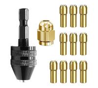 KTUXZCI Juego de pinzas de taladro con pinzas confiables de varios tamaños | hacen que cada trabajo con taladro eléctrico sea más manejable y eficiente Adaptador de broca de cambio rápido Abrazadera