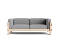 Normann Copenhagen Sofá Kube Pino lacado-tela Remix 143 Grey. 220 cm