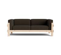 Normann Copenhagen Sofá Kube Pino lacado-tela Remix 356 Brown. 220 cm