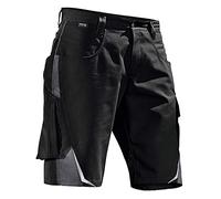 KÜBLER - Pantalones cortos de pulso (talla 50, 65% poliéster, 35% algodón), color negro y gris oscuro