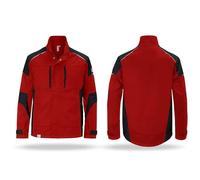 KÜBLER Workwear Küber Activiq - Chaqueta de trabajo, color rojo y negro