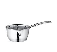 Küchenprofi Cazo con mango de 18 cm, 1,5 litros, acero inoxidable, sartén de inducción, olla de leche con boquilla para leche, con práctica escala de medición, cacerola, apta para todo tipo de fuegos