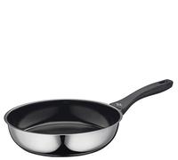 Küchenprofi COOK ROMA Sartén con revestimiento antiadherente sin PFAS y base multicapa, apta para inducción, horno hasta 180 °C, acero inoxidable, borde alto, diámetro de 28 cm