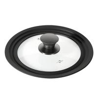 Küchenprofi Tapa universal Cook | Adecuado para ollas con diámetro de 20 - 24 cm | Borde de sellado de silicona | Resistente al calor hasta 250 °C | Vidrio de borosilicato/plástico de alta calidad