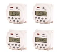 Kueohse 4X Temporizador Digital LCD de 220 V CN101A, Relé Temporizador Programable, Interruptor Temporizador CN101, Temporizador de Potencia.