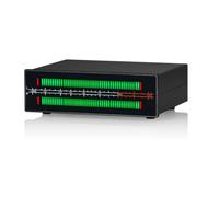 Kueohse Analizador de Espectro Musical de Doble Canal VU56-PRO, Medidor de de Sonido LED, Micrófono, Visualizador de Espectro Musical y Divisor de Audio.