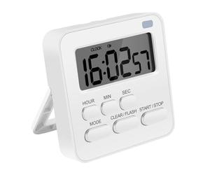Kueohse Temporizador de cocina, reloj de huevos con reloj, temporizador digital con alarma LCD fuerte para cocinar, hornear, deportes, aprendizaje, etc
