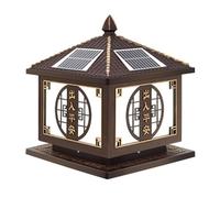 KUEYANB Farola Solar Para Terraza, Valla, Jardín, Villa, Portón, Columna, Lámpara Solar Impermeable Para Patio, Pasillo, Luminaria Fácil De Instalar Para Entrada De Césped