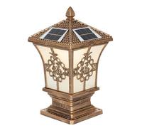 KUEYANB Luminaria De Jardín Exterior Para Villa, Farola Impermeable Para Valla, Poste De Luz Exterior, Cabezal De Farola Para Patio, Fácil De Instalar, Luz Solar Para Poste, Lámpara De Columna