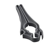KUHN RIKON 5 en 1 Swiss Multiabridor gris, 5 funciones para abrir botellas, tapas de tubos, etc., abridor para diferentes aplicaciones