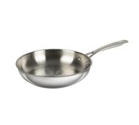 Kuhn Rikon Allround - Sartén de inducción apta para horno, sin revestimiento, acero inoxidable, color plateado (32 cm)