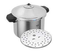 Kuhn Rikon Duromatic Hotel, Olla a presión Super Rápida con Asas 8 L. /28 cm. Olla Express Apta para Inducción, Fondo Superthermic para una buena Distribucion del Calor, Acero Inoxidable18/10
