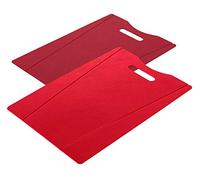 KUHN RIKON Juego de 2 tablas de cortar, color rojo y rojo oscuro