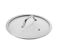 Kuhn Rikon Tapa de cristal con mango de acero inoxidable de 32 cm de diámetro