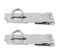 KUIDAMOS Cerrojo de Candado Cierre de Puerta de Seguridad Cerradura de Perno de Puerta de Acero Inoxidable Duradero para Cobertizos Gabinetes 2PCS