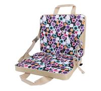 KUIDAMOS Cojín Plegable Portátil para Silla de Estadio con Respaldo, Práctico Cojín de Viaje para Talleres en el Hogar, 14,96x12,6 Pulgadas (Púrpura)