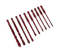 KUIDAMOS Juego de Brocas para Mampostería, Aleación Fuerte Profesional con Alto Contenido de Cobalto para Azulejos, Vidrio, Ladrillo, Cerámica, Madera, 10 Piezas de 1/8 a 1/2 Pulgadas, Apto para