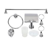 KUIDAMOS Juego de Estantes de Baño de Acero Inoxidable, Elegante Soporte para Toallas, Juego de Ganchos de Papel Higiénico para Hogares Modernos