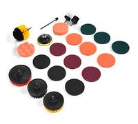 KUIDAMOS Kit de 22 Brochas de Taladro con Almohadillas de Fregado Duraderas para una Limpieza Eficiente de Paredes y Pisos en el Hogar