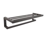 KUIDAMOS Toallero de Baño Space Aluminio Diseño Elegante Toallero para Baño y Cocina 2 Capas Negro (Gris 40cm)