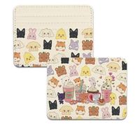 KUIYAI Tarjetero de ídolo coreano, regalo para amantes del grupo coreano, inspirado en K-Drama, cartera para tarjetas de personajes de dibujos animados (animales de dibujos animados)