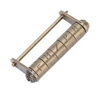Kukyller Cerradura de contraseña de combinación vintage antigua, cerradura codificada antigua de estilo chino vintage para armario de muebles de caja