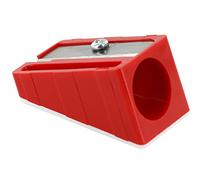 KUM AZ105.01.19-R - Sacapuntas 100-70 R, para lápices de hasta 17 mm de diámetro, con placa base, color rojo, 1 unidad