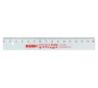 KUM - Regla Softie Flex Extreme de 15 cm, transparente, paquete de 5