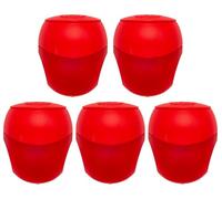 KUM - Sacapuntas con depósito Pencil Pal K1, rojo, paquete de 5