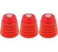 KUM - Sacapuntas con depósito Softie 221 M1, rojo, paquete de 3
