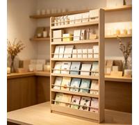 kumamart Librería Estrecha para niños, Expositor Tras Puerta | Estantes de vista frontal(67.72*19.69*3.94in)
